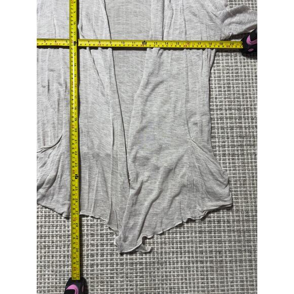 Active Basic Womens L Tan Lightweight Long Sleeve Waterfall Cardigan - Picture 7 of 7